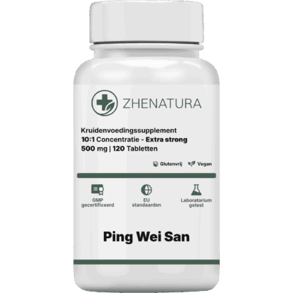 Ping wei san verpakking potje groen