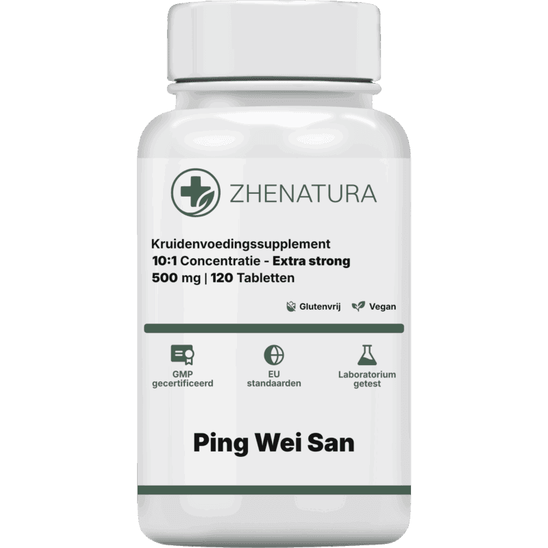 Ping wei san verpakking potje groen