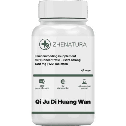 Qi ju di huang wan verpakking potje groen