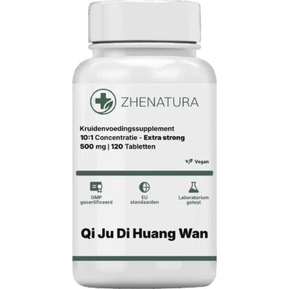 Qi ju di huang wan verpakking potje groen