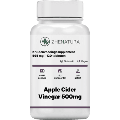Apple cider vinegar 500mg verpakking potje ZHENNL.png