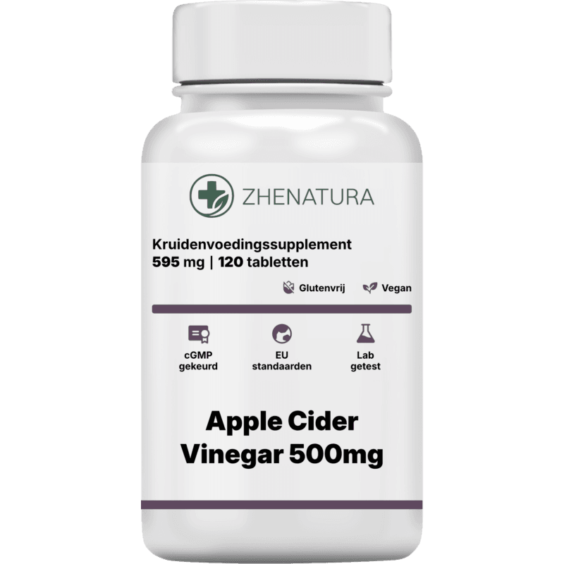 Apple cider vinegar 500mg verpakking potje ZHENNL.png