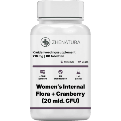 Women s internal flora cranberry 20 mld cfu verpakking potje zhen.png