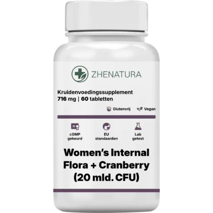 Women s internal flora cranberry 20 mld cfu verpakking potje zhen.png