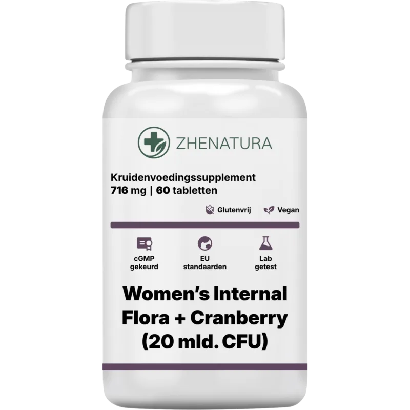 Women s internal flora cranberry 20 mld cfu verpakking potje zhen.png