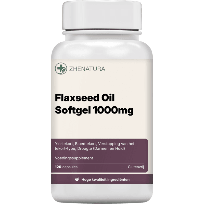 Flaxseed oil softgel 1000mg verpakking potje.png