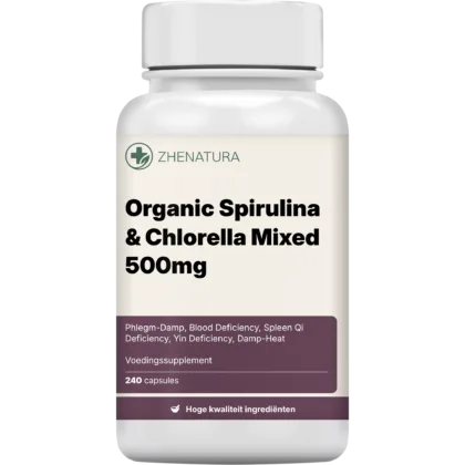 Organic spirulina chlorella mixed 500mg verpakking potje.png