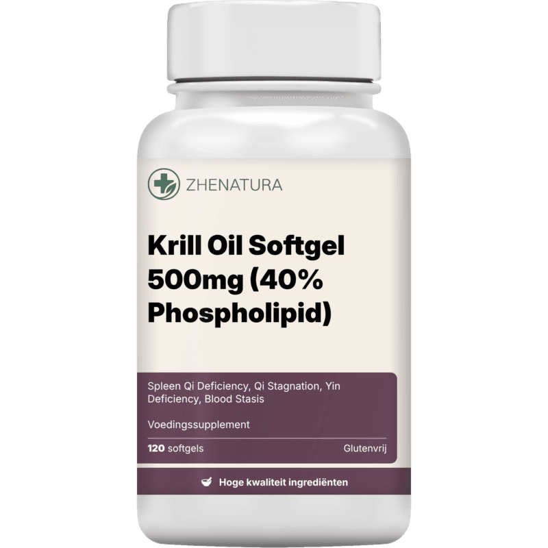 Krill oil softgel 500mg 40 phospholipid verpakking potje Zhen.png