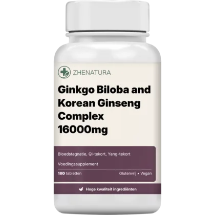 Ginkgo biloba and korean ginseng complex 16000mg verpakking potje 1.png