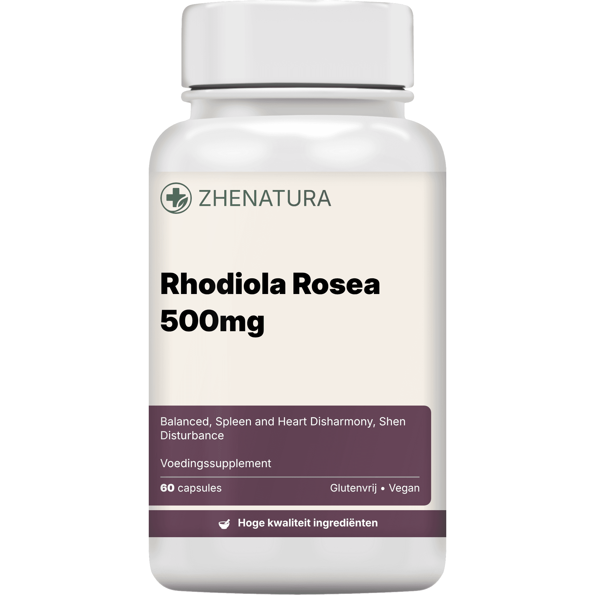 Rhodiola rosea 500mg verpakking potje zhen.png