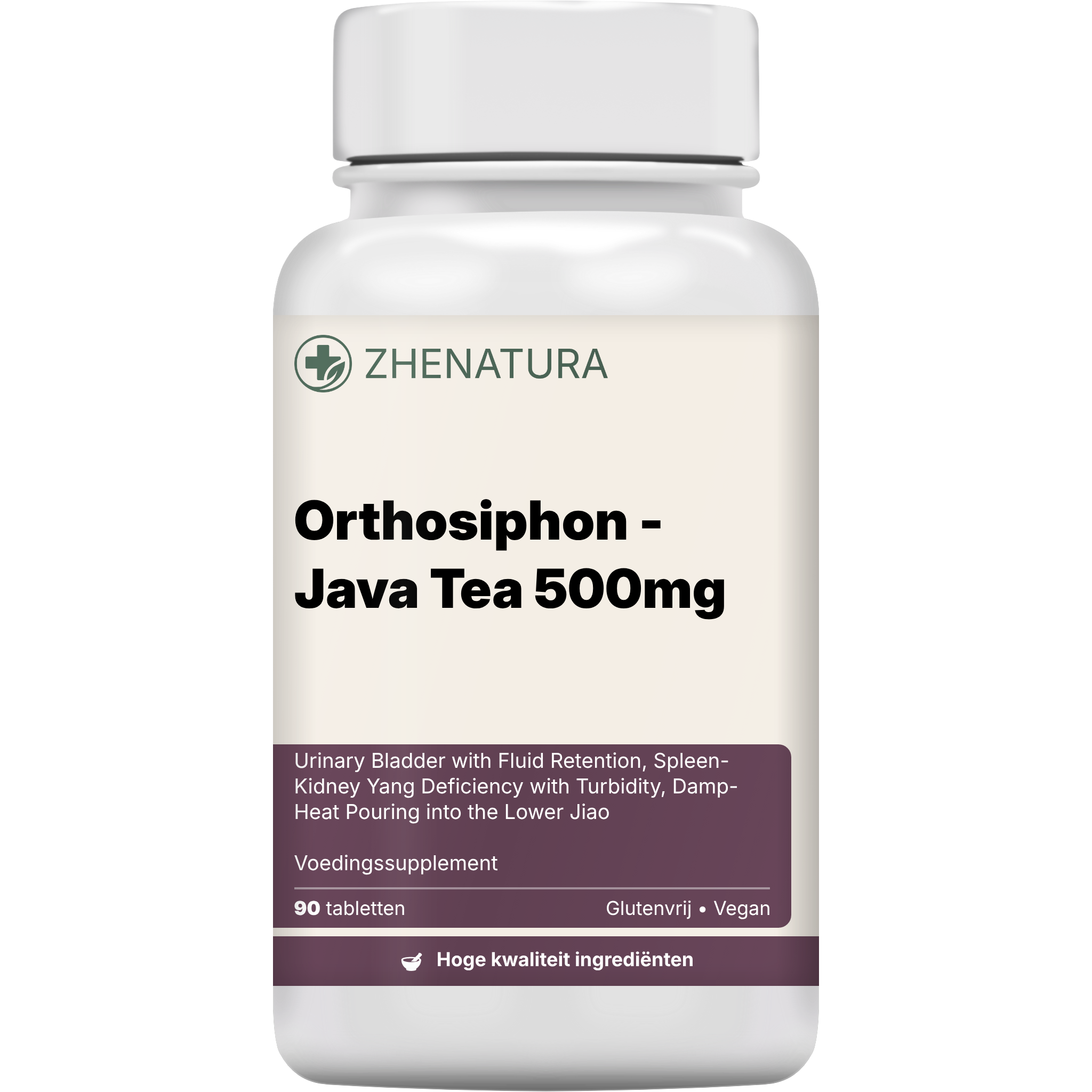 Orthosiphon java tea 500mg verpakking potje.png